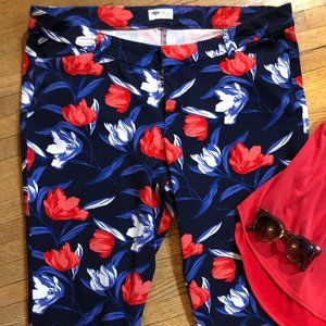 Floral Print Pixie Pants by Old Navy